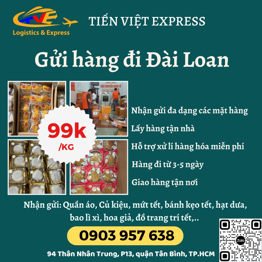 Gửi hàng đi Đài Loan - Tiến Việt Express